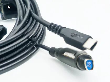 HDMI cable to connect the dash cam to a TV.