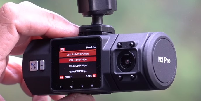 Vantrue N2 Pro Uber Dual Dash Cam settings