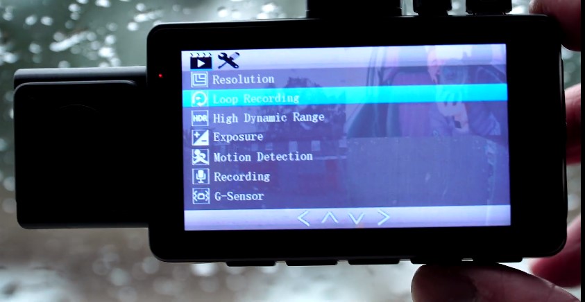 dashcam settings in Orskey S960